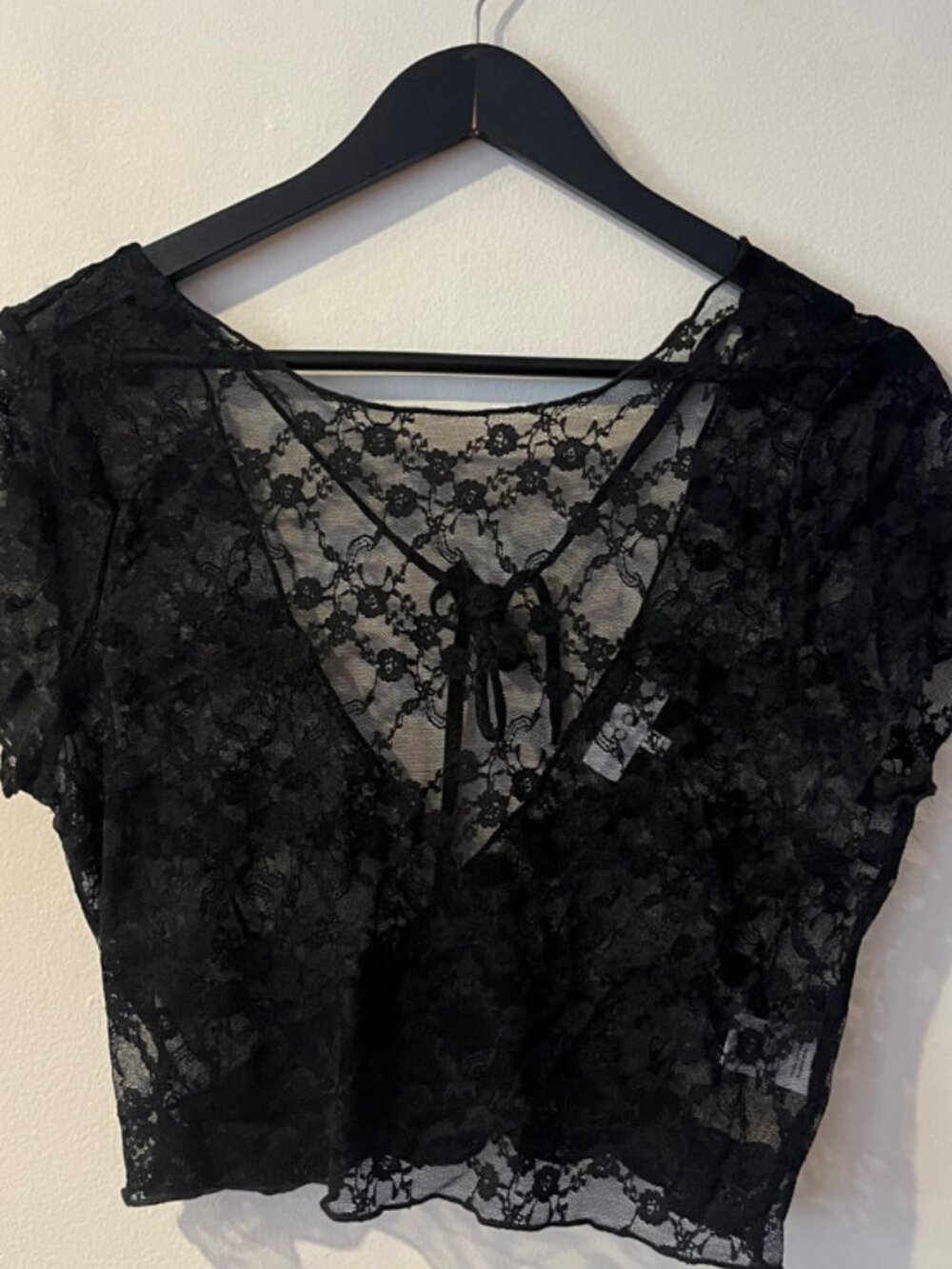 Lace Open Back Top
